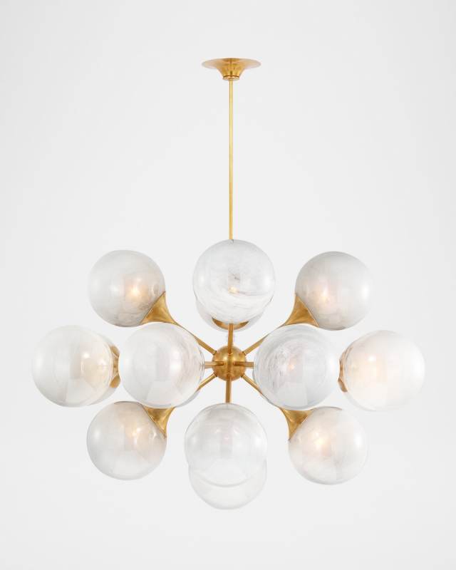 Cristol 40" 17-Light Chandelier by AERIN
